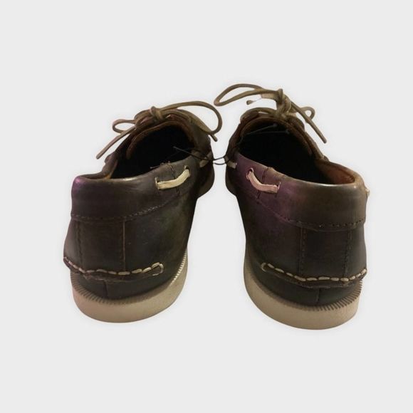 NWT Express Men's Brown Leather Moccasin Loafers - Picture 5 of 5